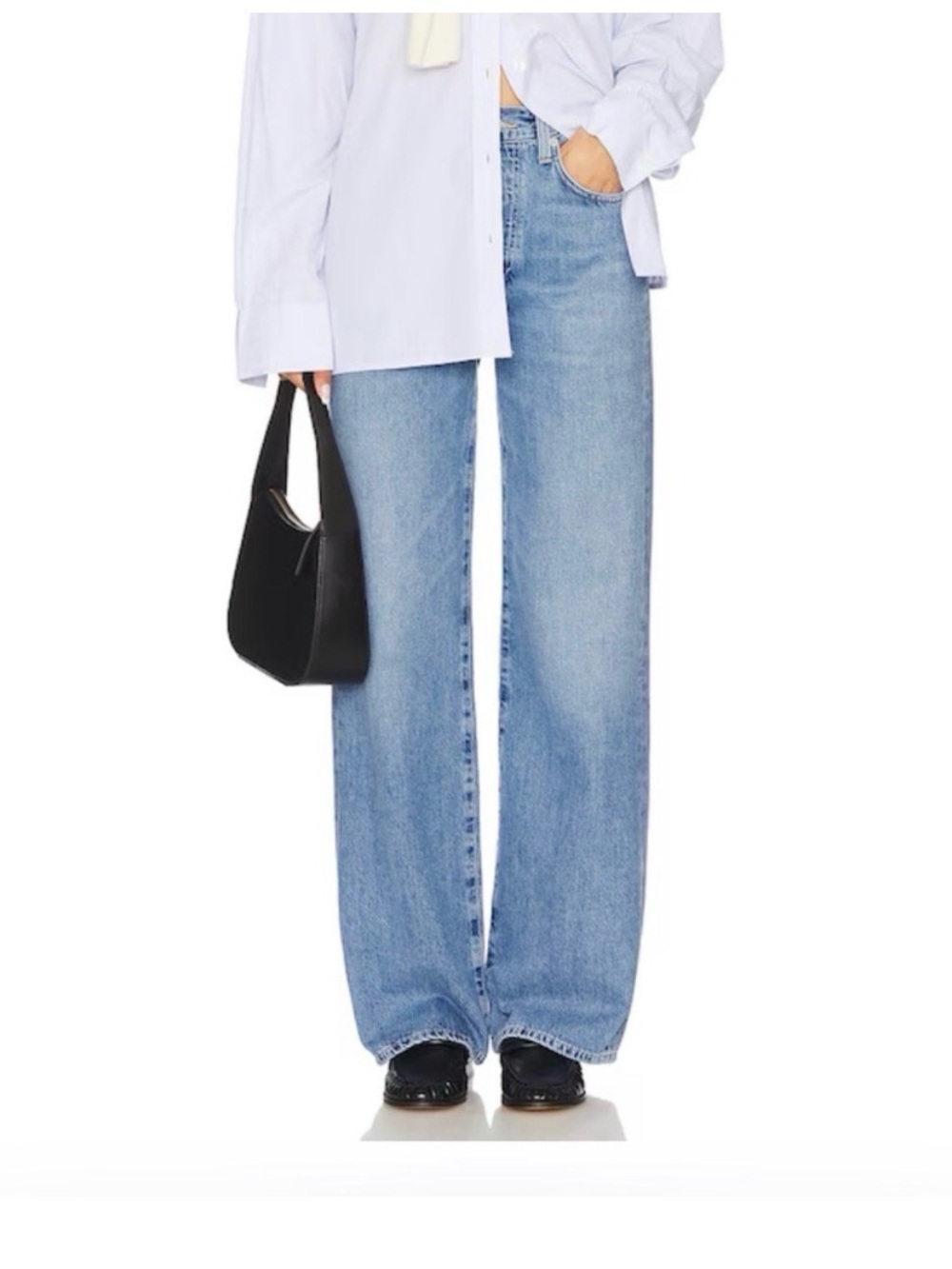 Citizens Of Humanity Light Blue Wide-Leg Jeans